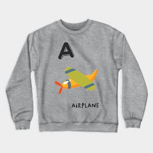 Airplane A Crewneck Sweatshirt